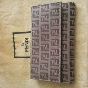 Fendi Zucchino Trifold Wallet 🤎